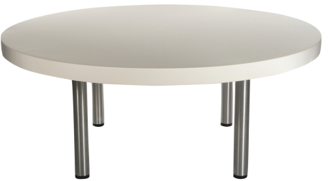 Banketttisch mit bespannter Tischplatte - creme