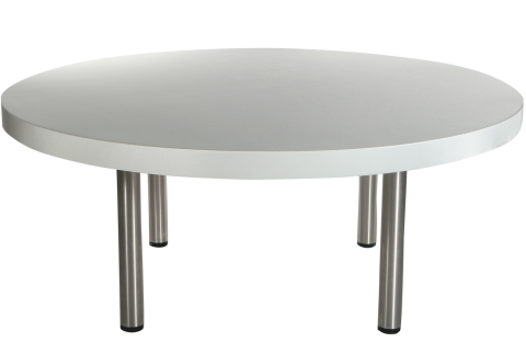 Banketttisch mit bespannter Tischplatte - grau
