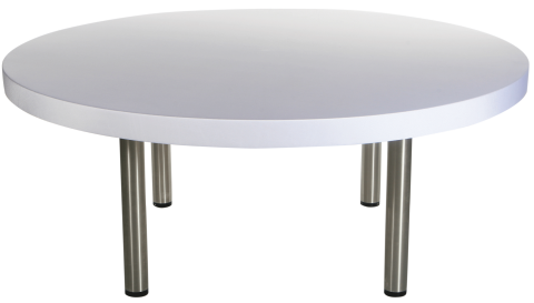 Banketttisch mit bespannter Tischplatte - weiß