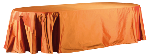 Tischdecke "Seidenoptik", orange