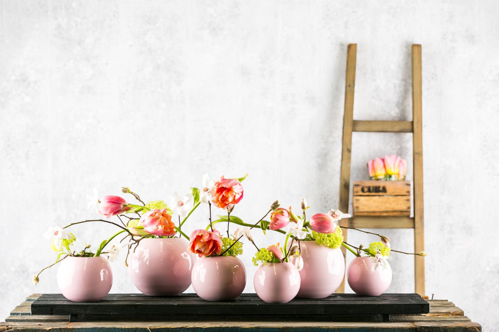 Tischdekoration Frühling; Tulpen 